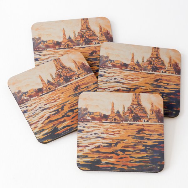 Item preview,  Wat Arun along the Chao Praya river in the Thai city of Bangkok- Thailand designed and sold by rfoxphoto.