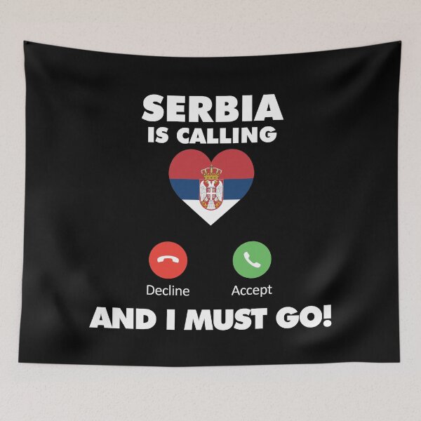 Item preview, Serbia is Calling and I Must Go designed and sold by HelloFromAja.