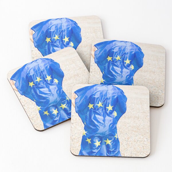 Item preview, A young man holding the flag of The European Union designed and sold by Ben Gingell.