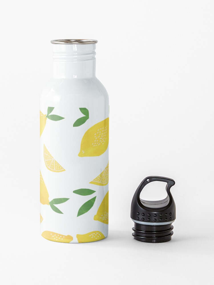 Alternate view of Cut + Paste Lemon Pattern Water Bottle