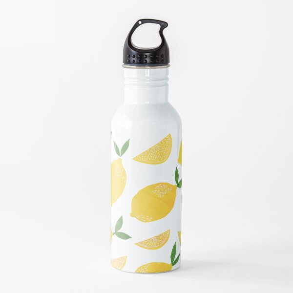 Cut + Paste Lemon Pattern Water Bottle