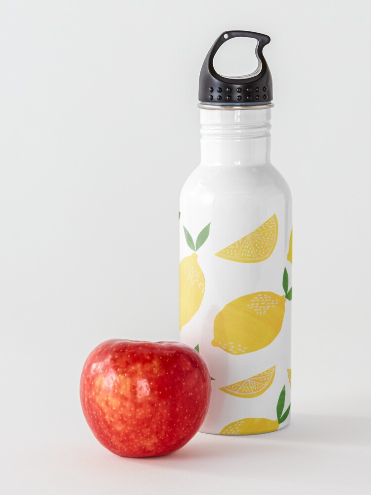 Alternate view of Cut + Paste Lemon Pattern Water Bottle