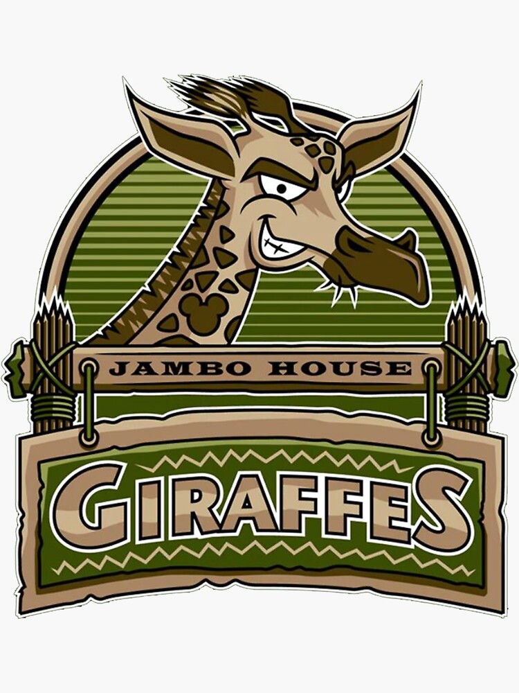 "Jambo House Giraffes March Magic" Sticker by kb3636 | Redbubble