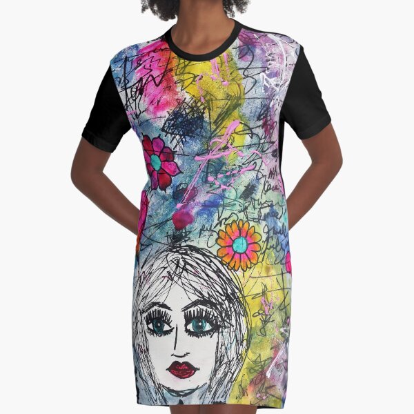 B&W1 Graphic T-Shirt Dress