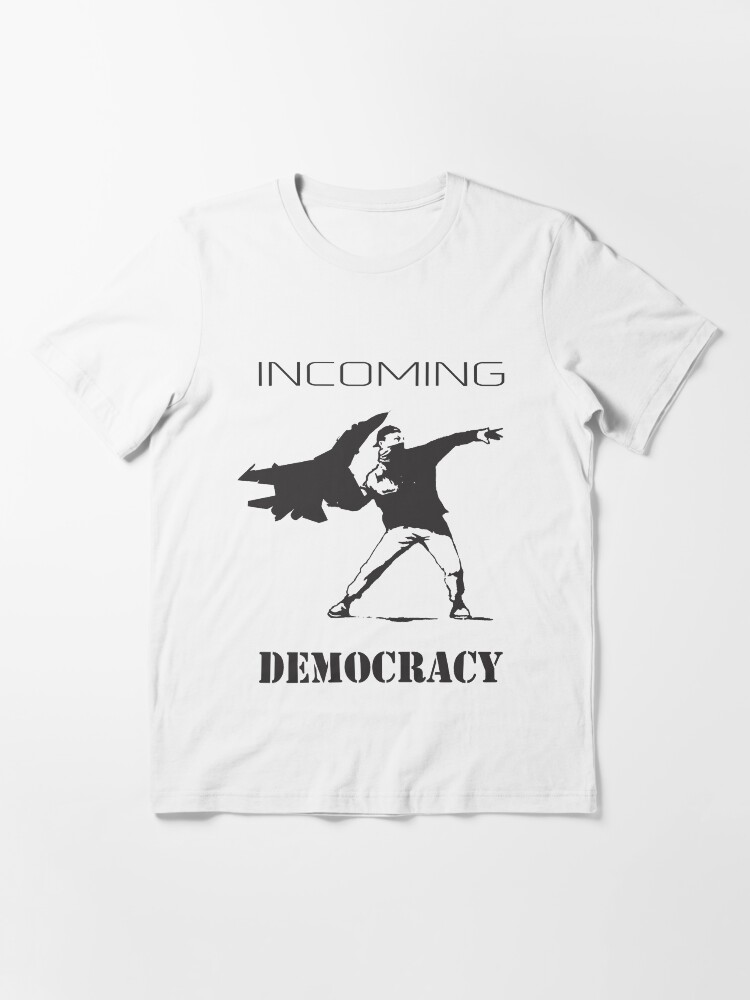 Alternate view of Model 63 - Throwing Democracy Essential T-Shirt