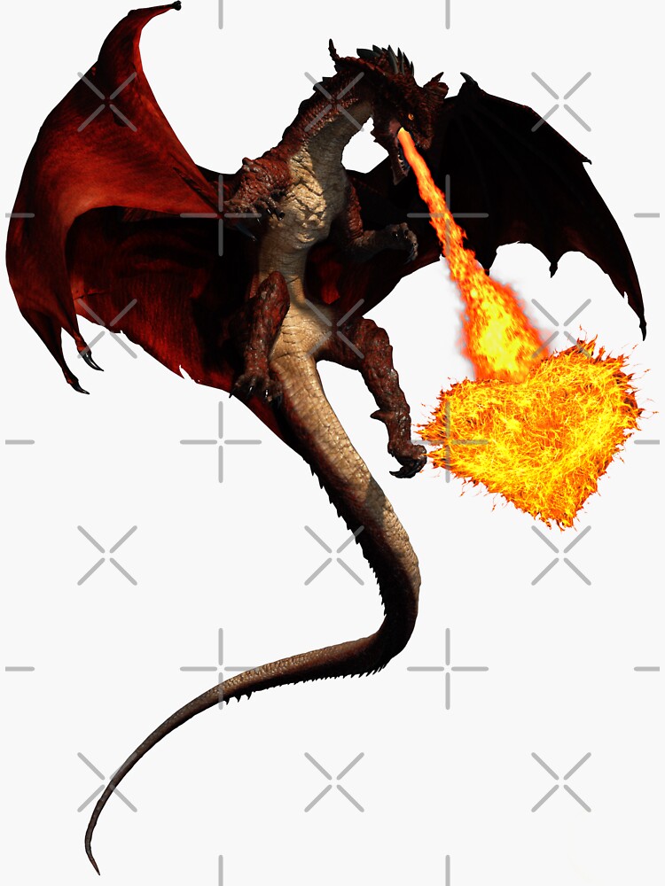 Dragon fire Sticker for Sale by adenaJ