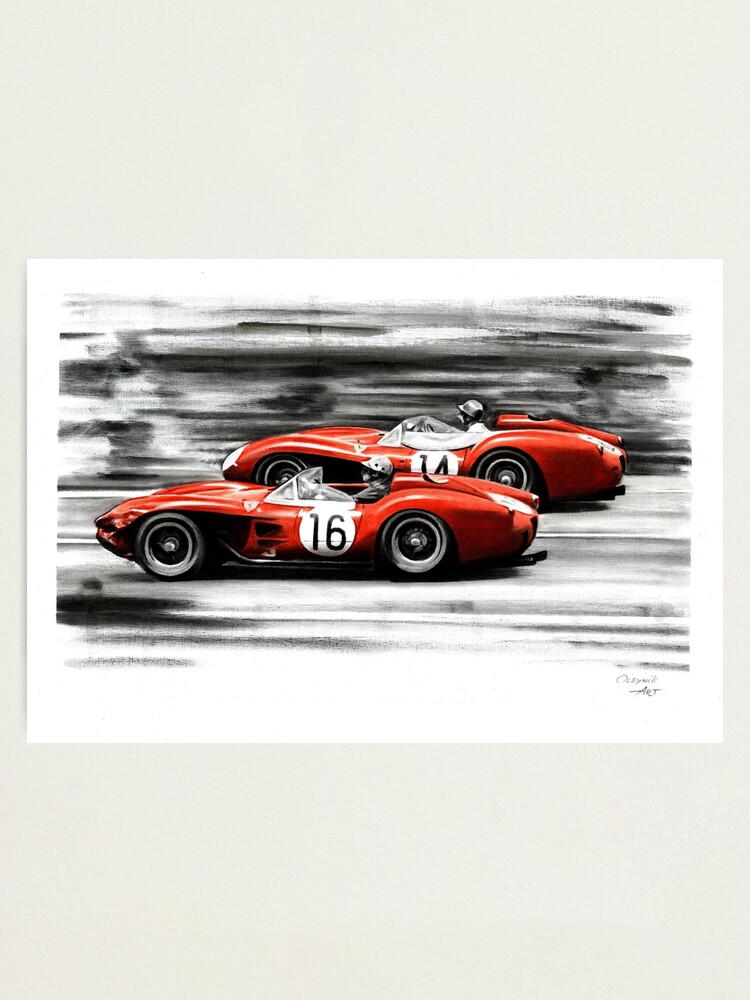 Ferrari 250tr Phil Hill Peter Collins Photographic Print By