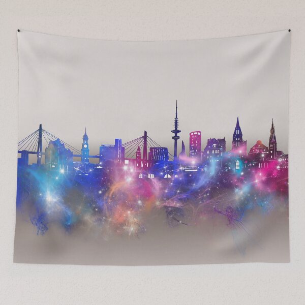 Item preview, hamburg skyline designed and sold by BekimART2.