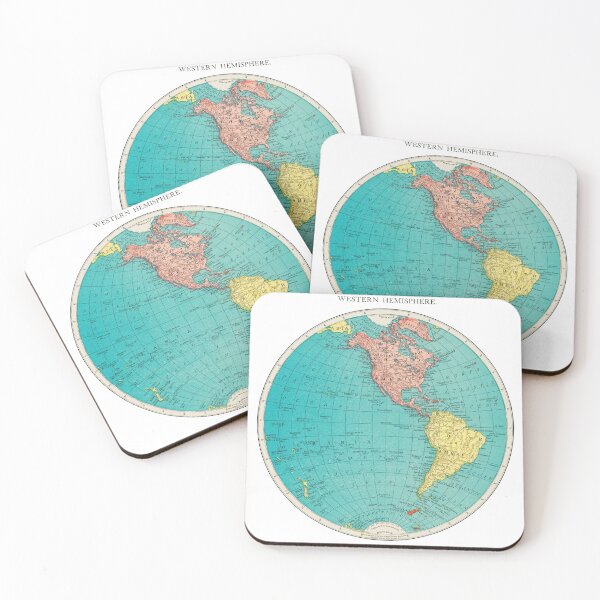 Item preview, Western Hemisphere (World Atlas, 1908) designed and sold by circuitsnap.
