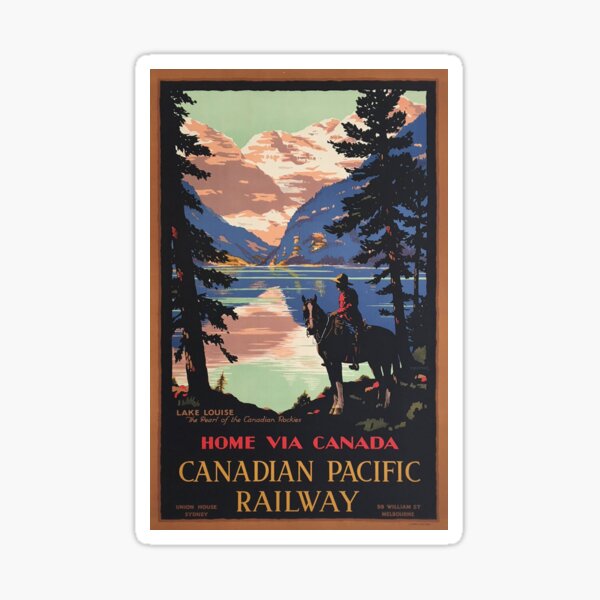 Aperçu de l'œuvre Accueil Via Canadien Pacifique - Voyages d'époque créée et vendue par Culturio.