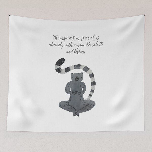 Item preview, Meditating Lemur designed and sold by MarcieGlyn.