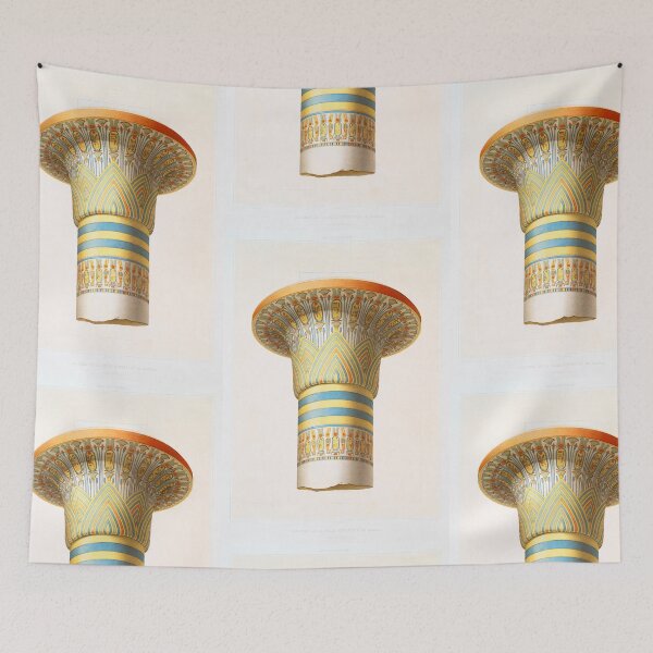 Item preview, Column of the Hypostyle hall of Karnak, from Histoire de l'art égyptien (1878) - Émile Prisse d'Avennes designed and sold by circuitsnap.