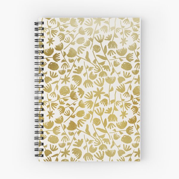 Item preview, Gold Ink Flower Pattern designed and sold by Lauren Ullrich.