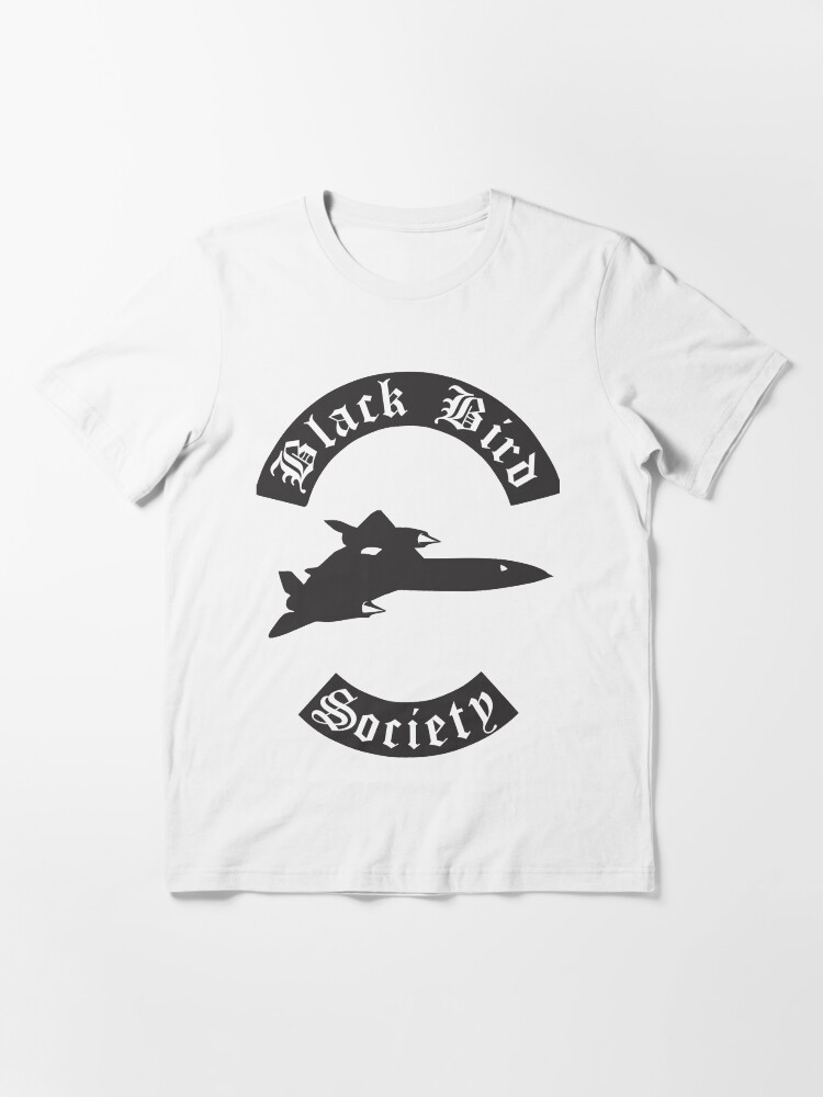 Alternate view of Model 75 - Black Bird Society Essential T-Shirt