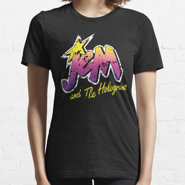 Jem and the Holograms Band Cartoon Misfits Distressed 80s Party Mask Essential T-Shirt