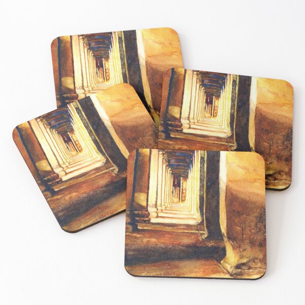Item preview, Hallway of Khmer ruins of Angkor Wat in Cambodia.  designed and sold by rfoxphoto.