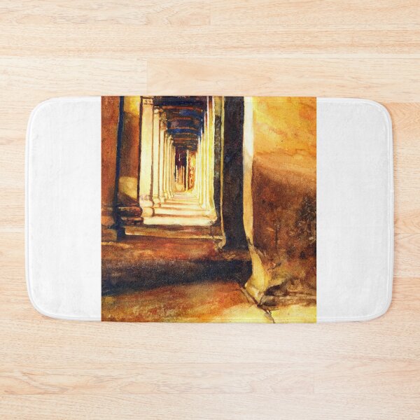 Item preview, Hallway of Khmer ruins of Angkor Wat in Cambodia.  designed and sold by rfoxphoto.