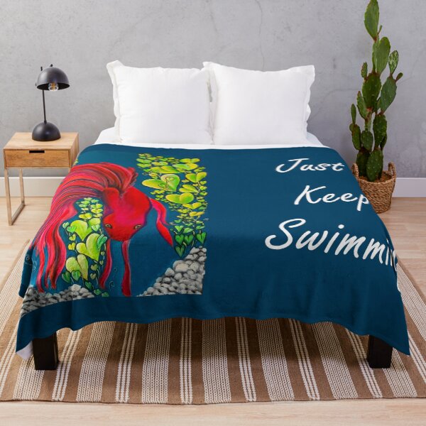 Item preview, Just Keep Swimming Beta Fish designed and sold by Xenia Blankinship.