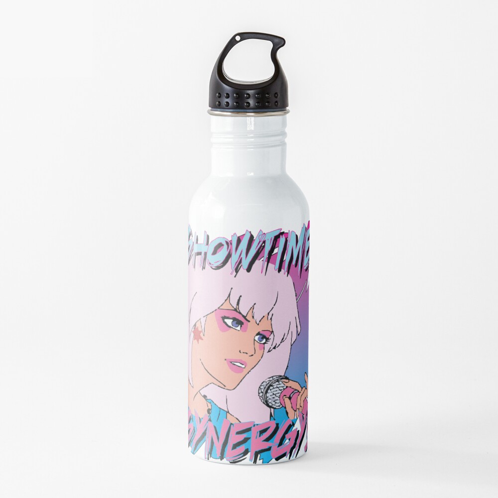 Jem and the Holograms Band Cartoon Showtime Synergy Misfits 80s Party Mask Water Bottle