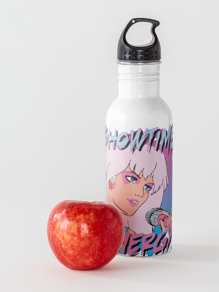Alternate view of Jem and the Holograms Band Cartoon Showtime Synergy Misfits 80s Party Mask Water Bottle