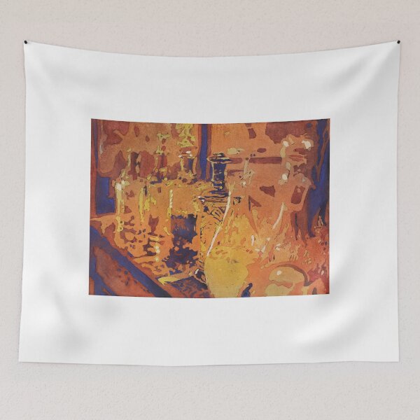Item preview, Painting of perfume bottles at souk (market) in medina of Tunis, Tunisia designed and sold by rfoxphoto.
