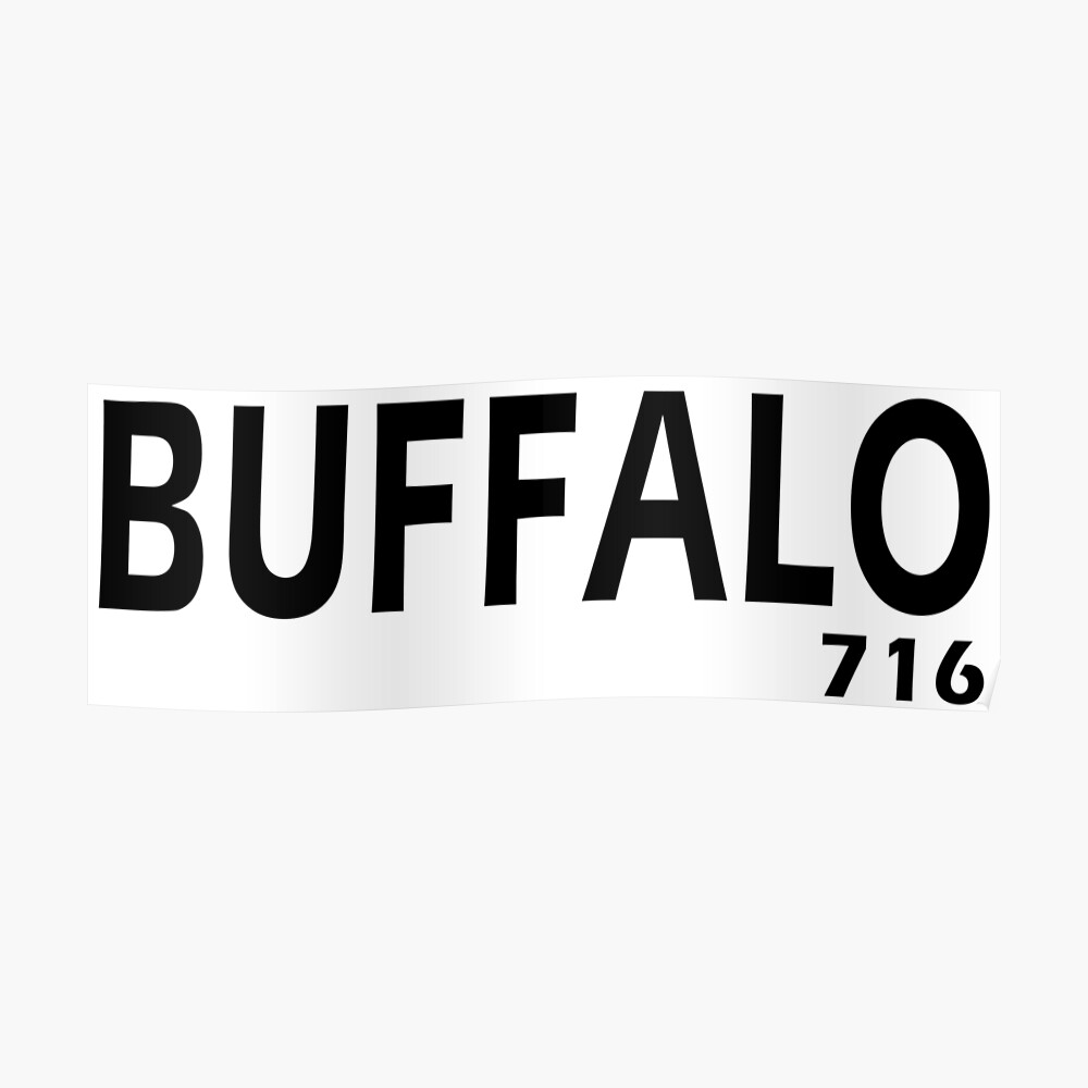 Buffalo NY 716 Zipcode  Sticker for Sale by habraszek