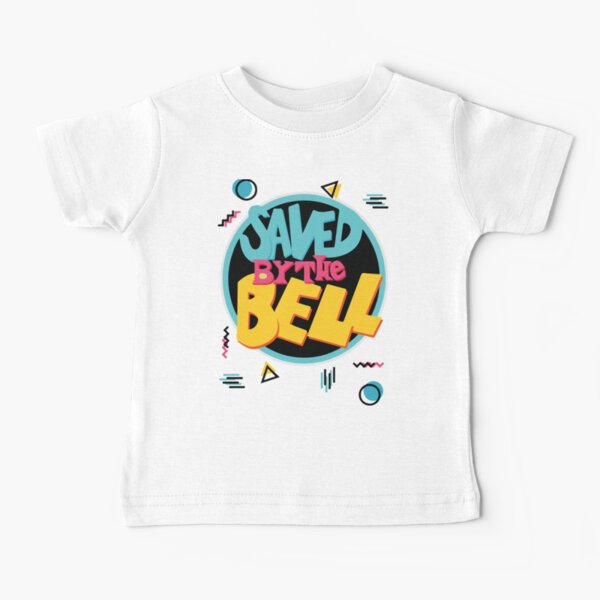 Saved by the Bell TV Sitcom 90s Party Pattern Geometric Memphis Vapourwave Baby T-Shirt