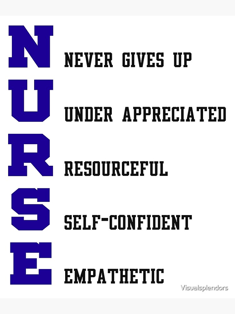 Meaning Of A Nurse Greeting Card By Visualsplendors Redbubble