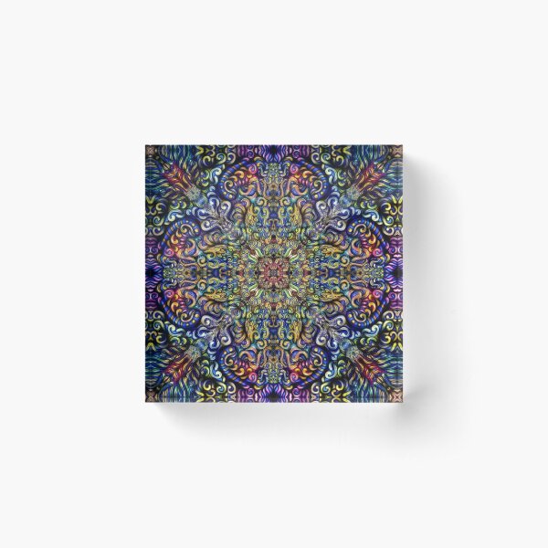 Cosmic Cross Acrylic Block