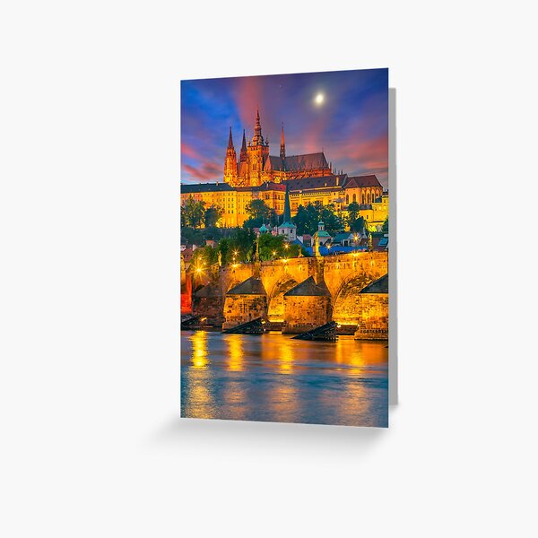 Item preview, sunset over Prague Castle designed and sold by dags.