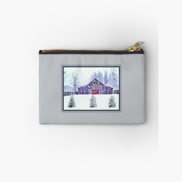 Item preview, Rustic barn in snow designed and sold by AnnaB264.