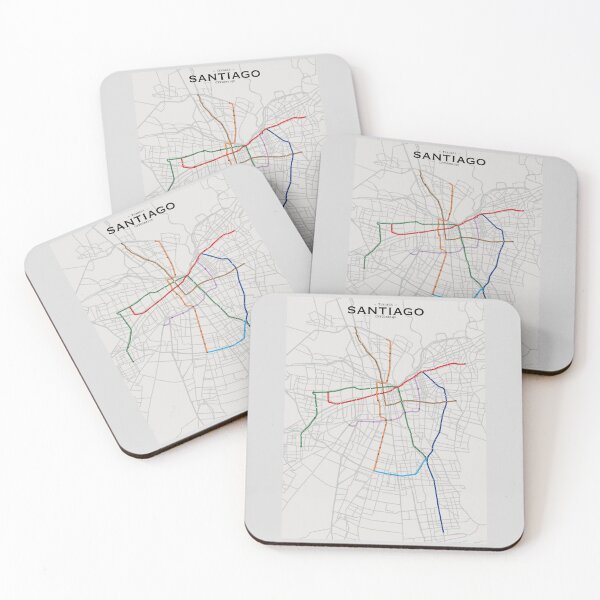 Item preview, Santiago Transit Map designed and sold by CPTVDesign.
