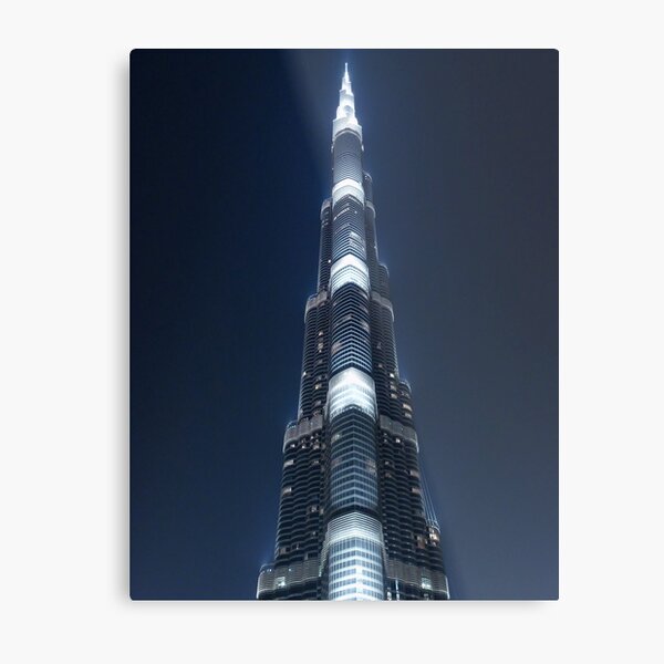 Burj by night Metal Print