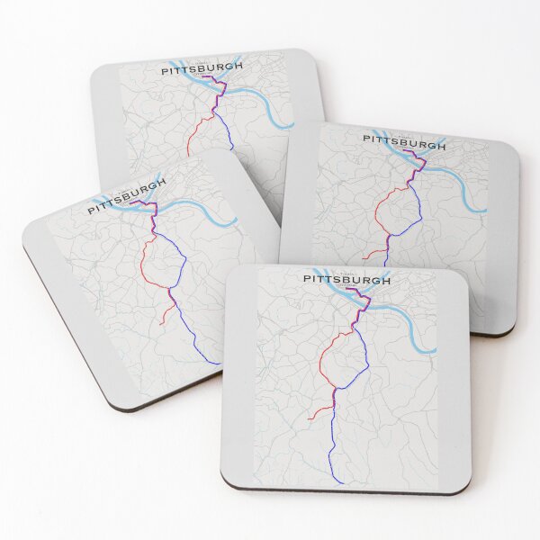 Item preview, Pittsburgh Transit Map designed and sold by CPTVDesign.
