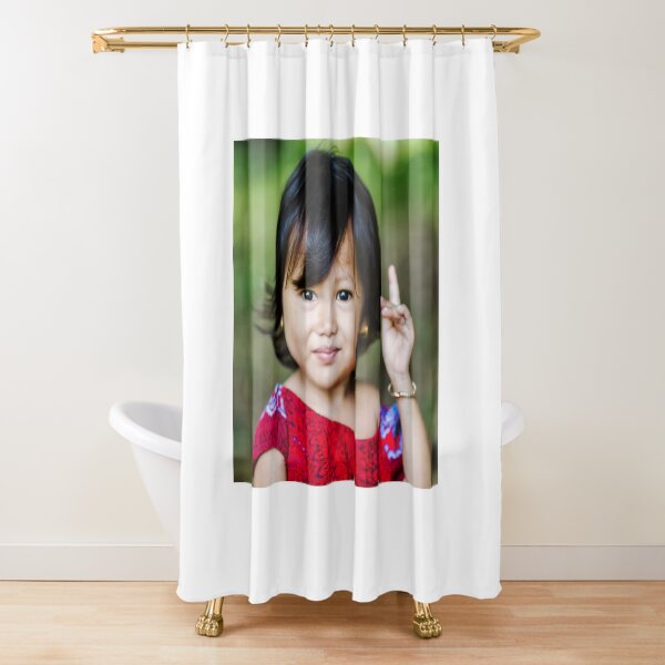 Cambodian Child Shower Curtain