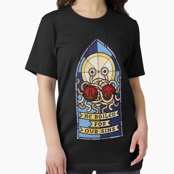 Item preview, Pastafarian (He boiled for our Sins) designed and sold by ShirtBricks.
