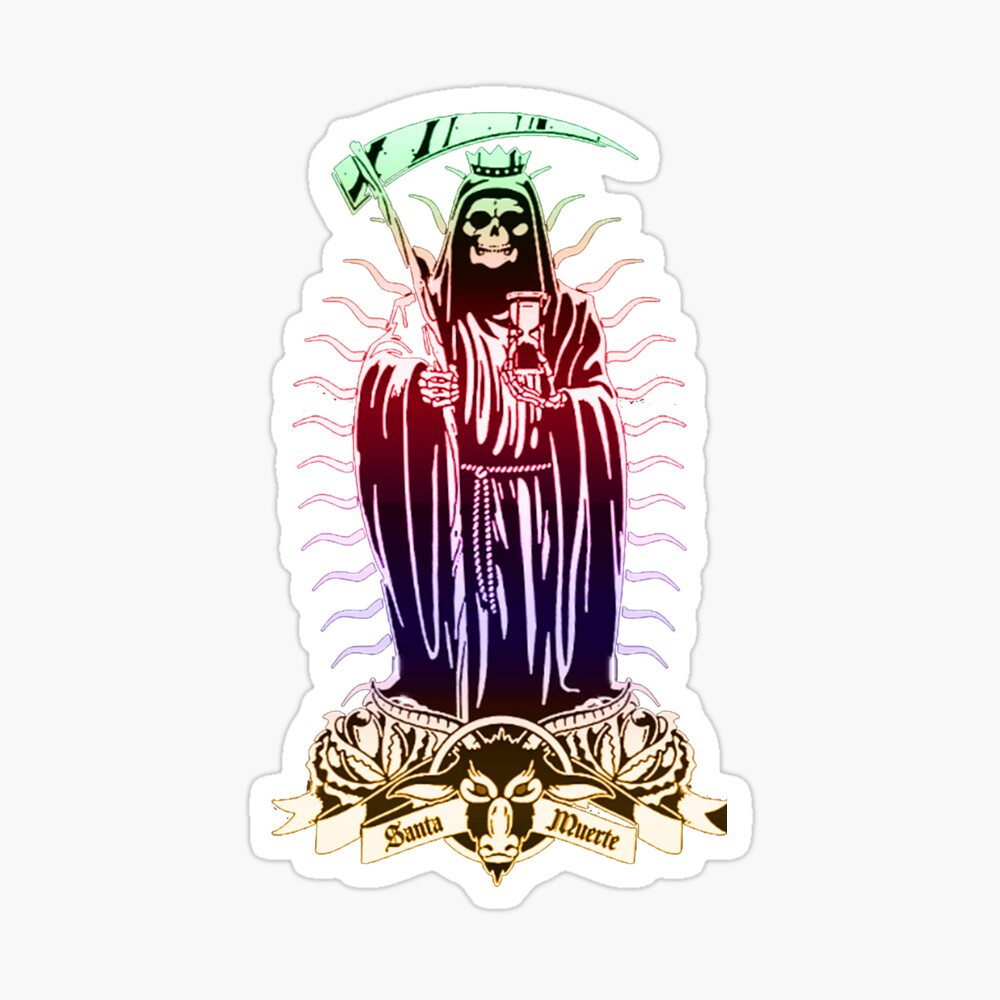 Canvas Print Santa Muerte Painting, Santa Muerte Art, Santisima