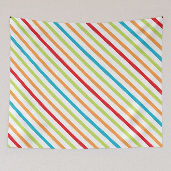 Item preview, Diagonal Rainbow Stripes designed and sold by jwillustrations.