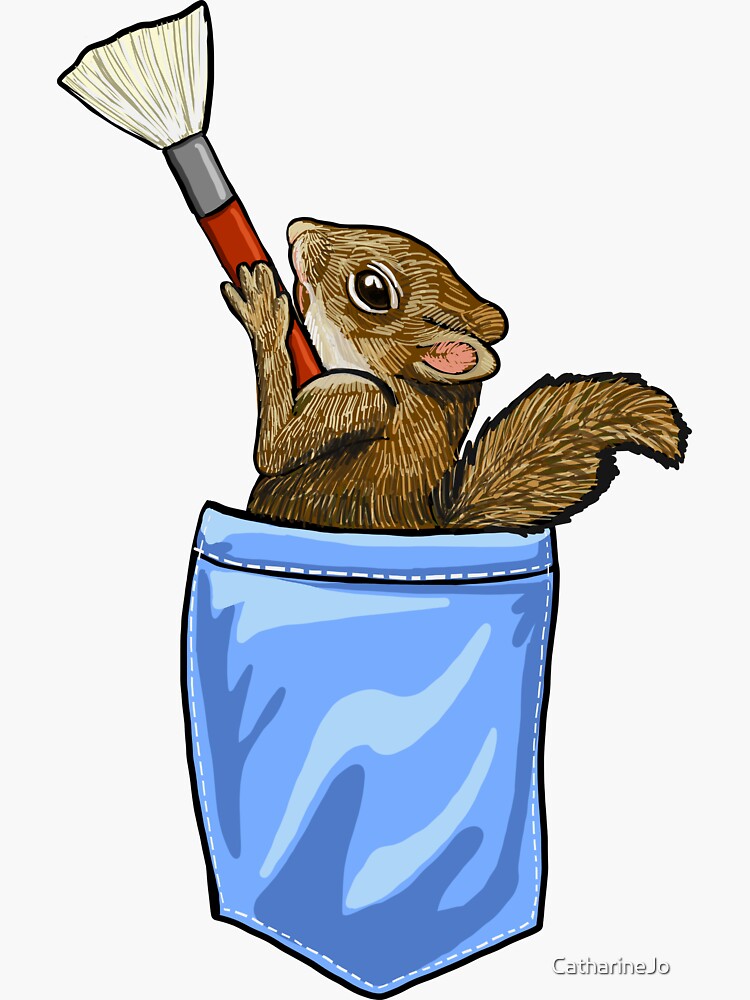 Happy Little Squirrel by CatharineJo