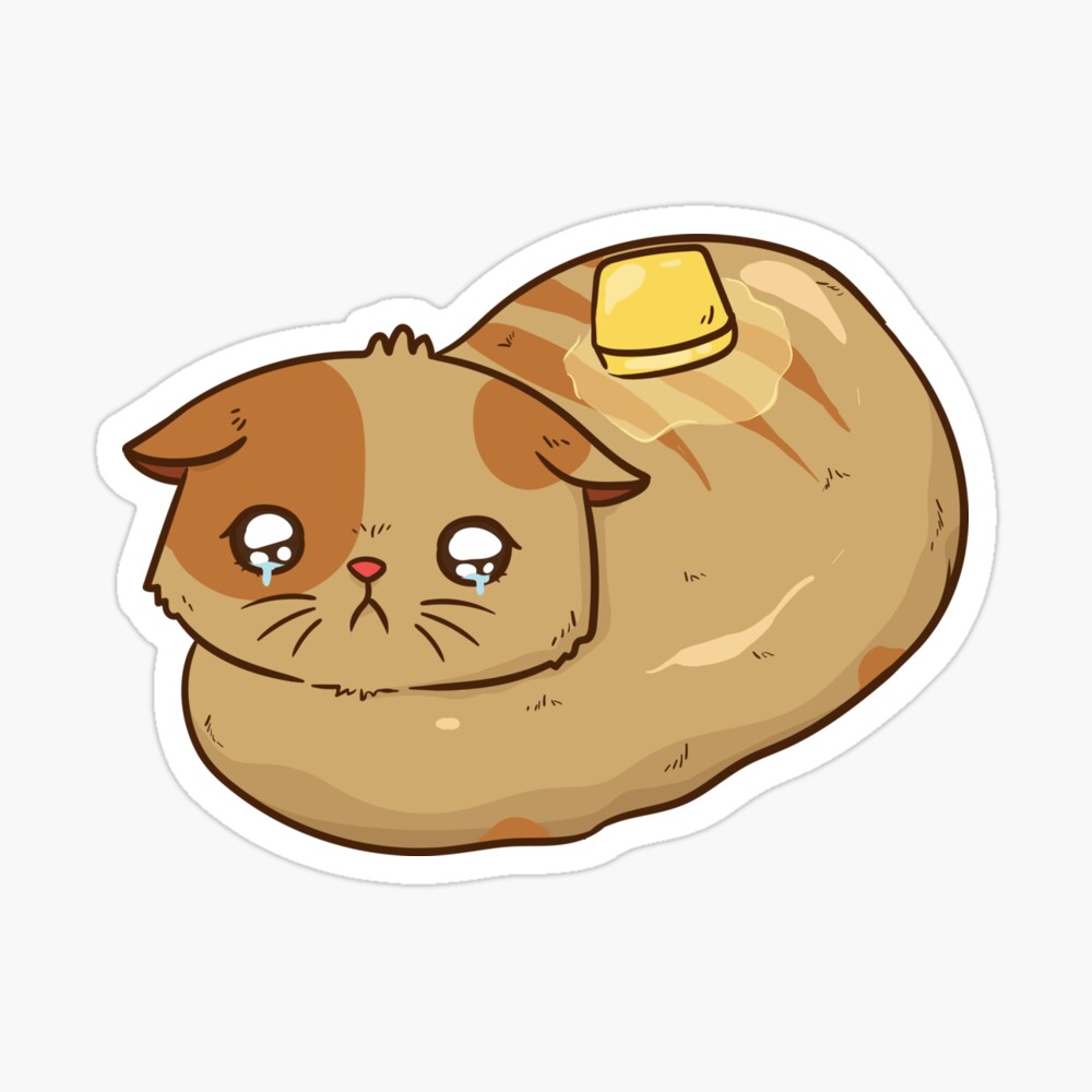 sad potato cat