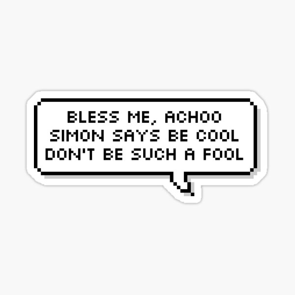 NCT 127 Simon Says lyrics Sticker for Sale by Alexia16