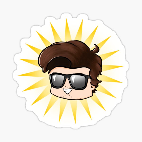 Cool Dude in the Sun Sticker