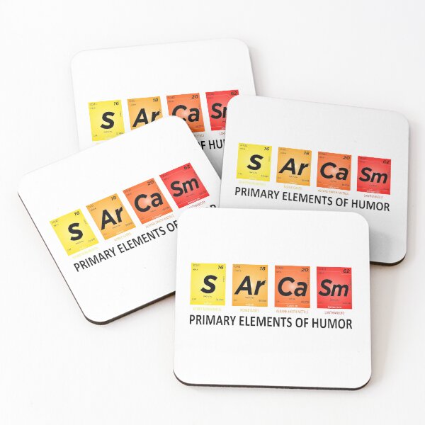 Item preview, Sarcasm Mendeleev Humor Periodic Elements designed and sold by suddenlysomeday.