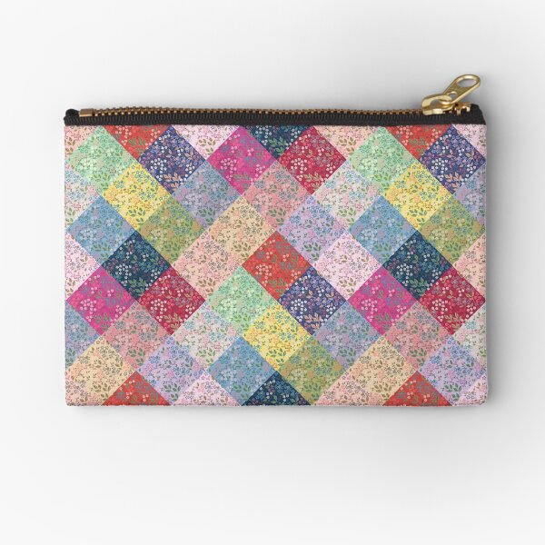 Under the Fairy Quilt In Diamonds by Tea with Xanthe Zipper Pouch