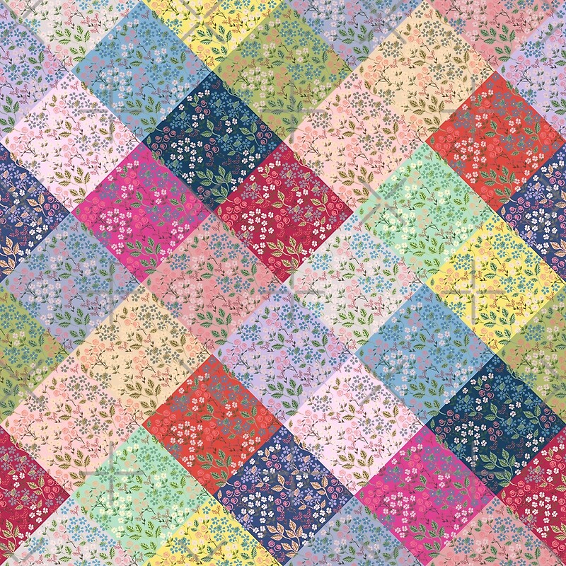 "Under the Fairy Quilt In Diamonds by Tea with Xanthe" by Teawithxanthe