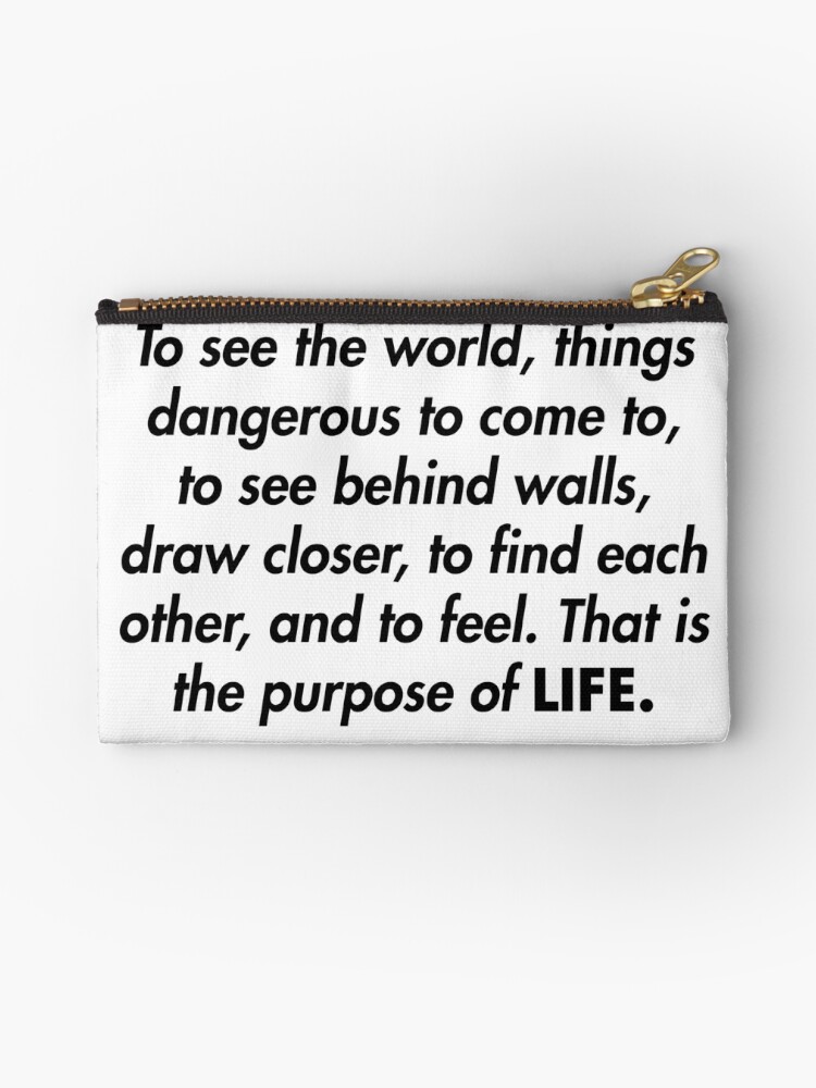 Walter Mitty Life Magazine Motto Zipper Pouch By Alanpun Redbubble