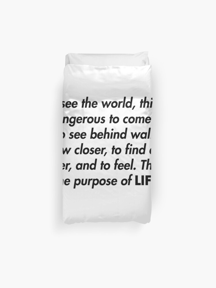 Walter Mitty Life Magazine Motto Duvet Cover By Alanpun Redbubble