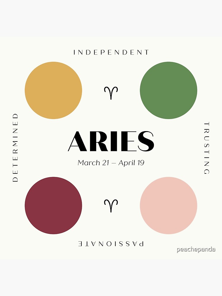 aries-color-palette-poster-for-sale-by-peachepanda-redbubble