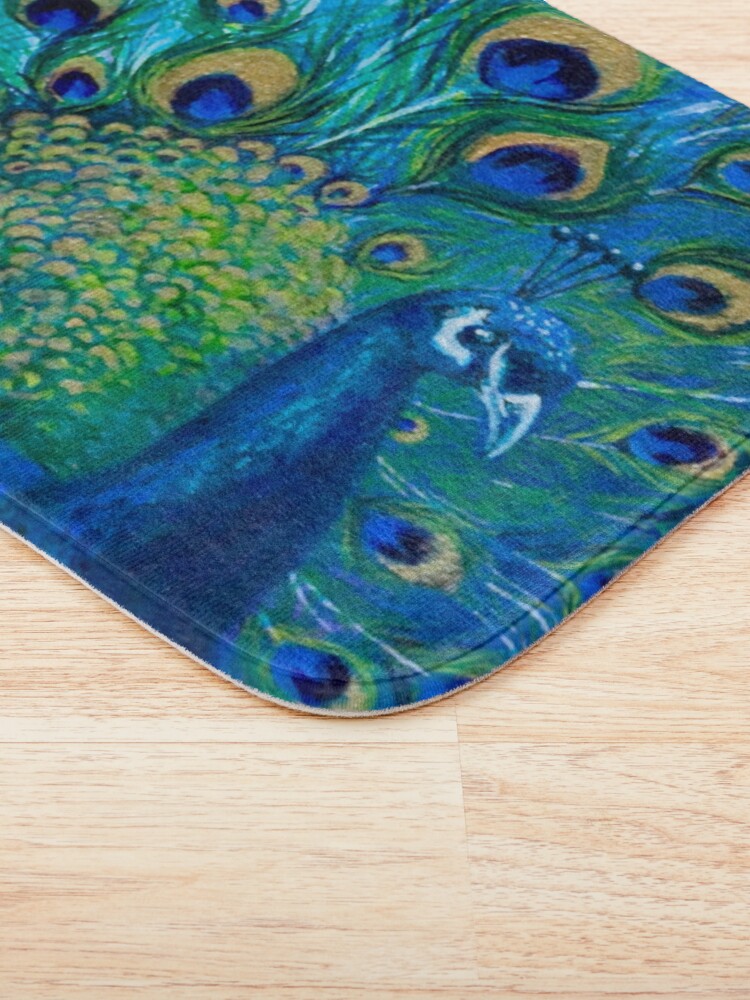Alternate view of Full Glory Peacock Bath Mat