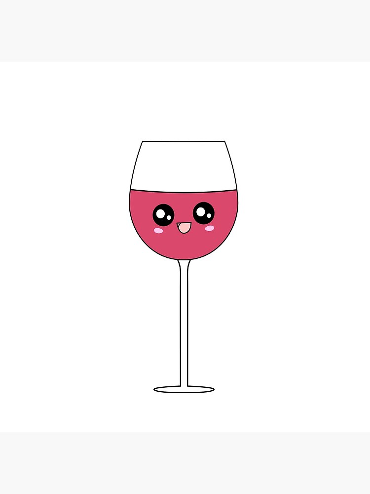 Cute Wine Glass Greeting Card for Sale by --Iris